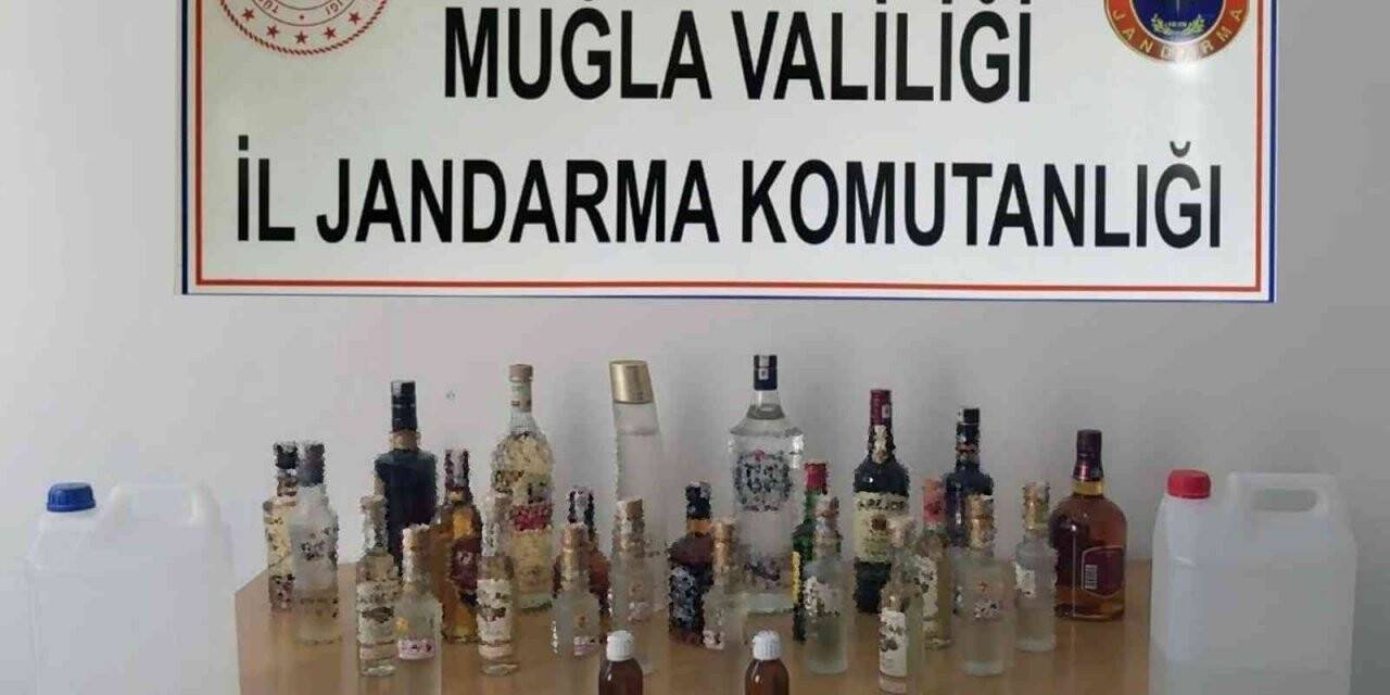 Yatağan ve Menteşe’de 147 litre kaçak alkol yakalandı