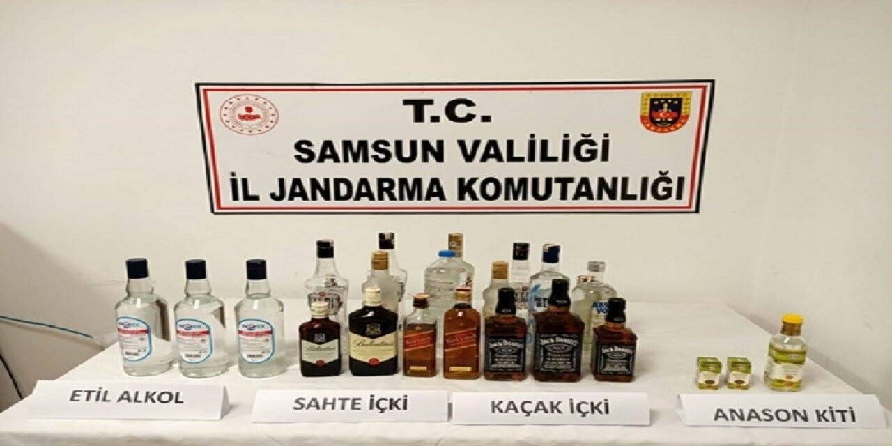 Samsun’da sahte içki operasyonları: 5 gözaltı