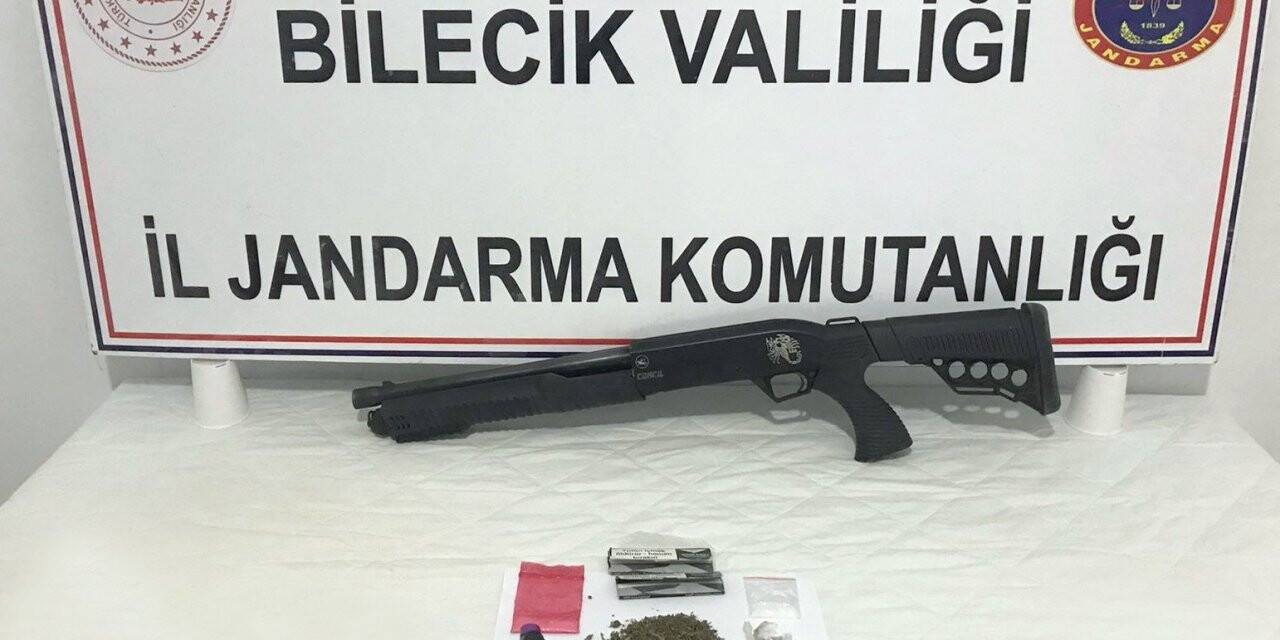 Bilecik’teki ev baskınında uyuşturucu madde ve av tüfeği ele geçirildi
