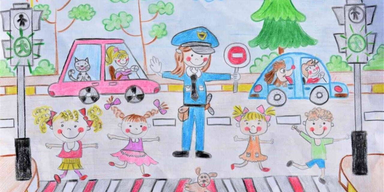 Öğrenciler hayallerindeki polisi şiir ve resimlerine yansıttılar