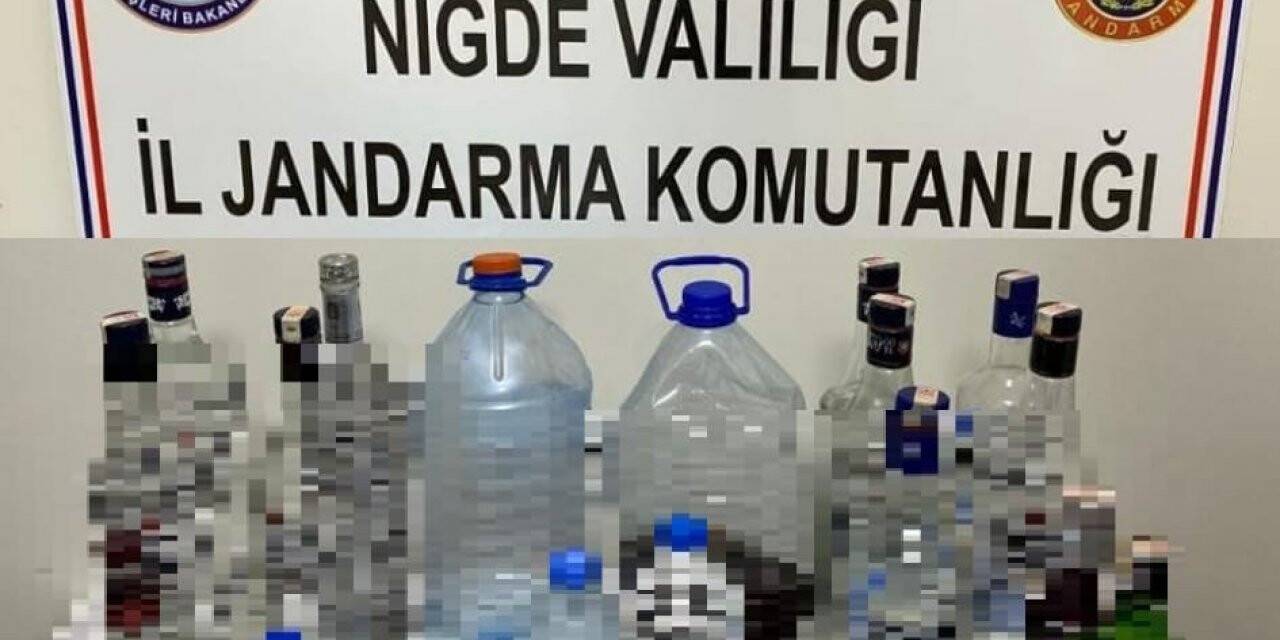 Jandarmadan sahte içki operasyonu