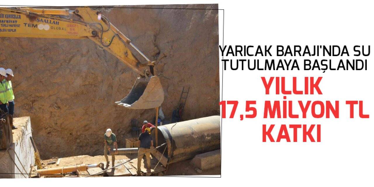 Hadim Yarıcak Barajı sulaması ile ülke ekonomisine yıllık 17,5 milyon TL katkı