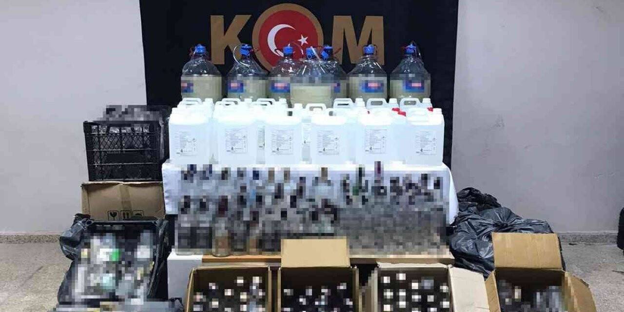 Sahte içki operasyonunda 4 şüpheli gözaltına alındı