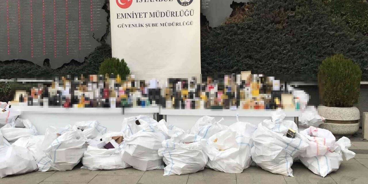 İstanbul’da 14 bin şişe sahte parfüm ele geçirildi