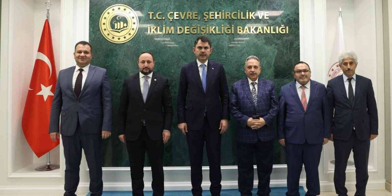 Başkan Yalçın’dan Bakan Kurum’a ziyaret