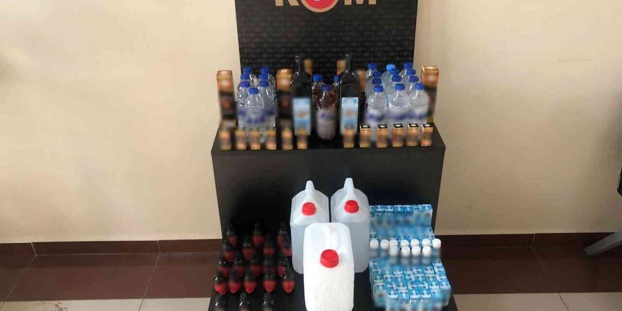 Kuşadası’nda kaçak içki operasyonu