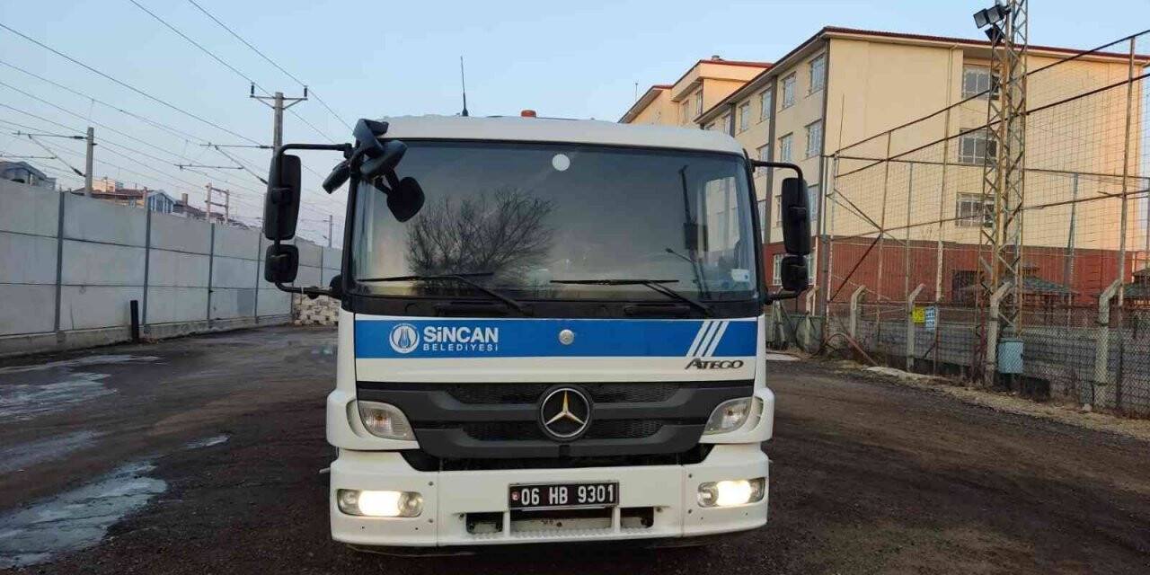 Sincan Belediyesi temizlik araçları 2022’ye hazır
