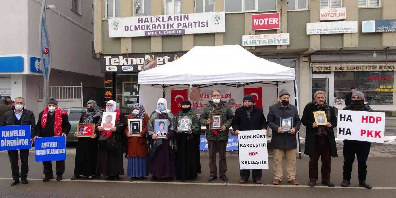 Muş’ta evlat nöbeti tutan ailelerin sayısı 26’ya yükseldi