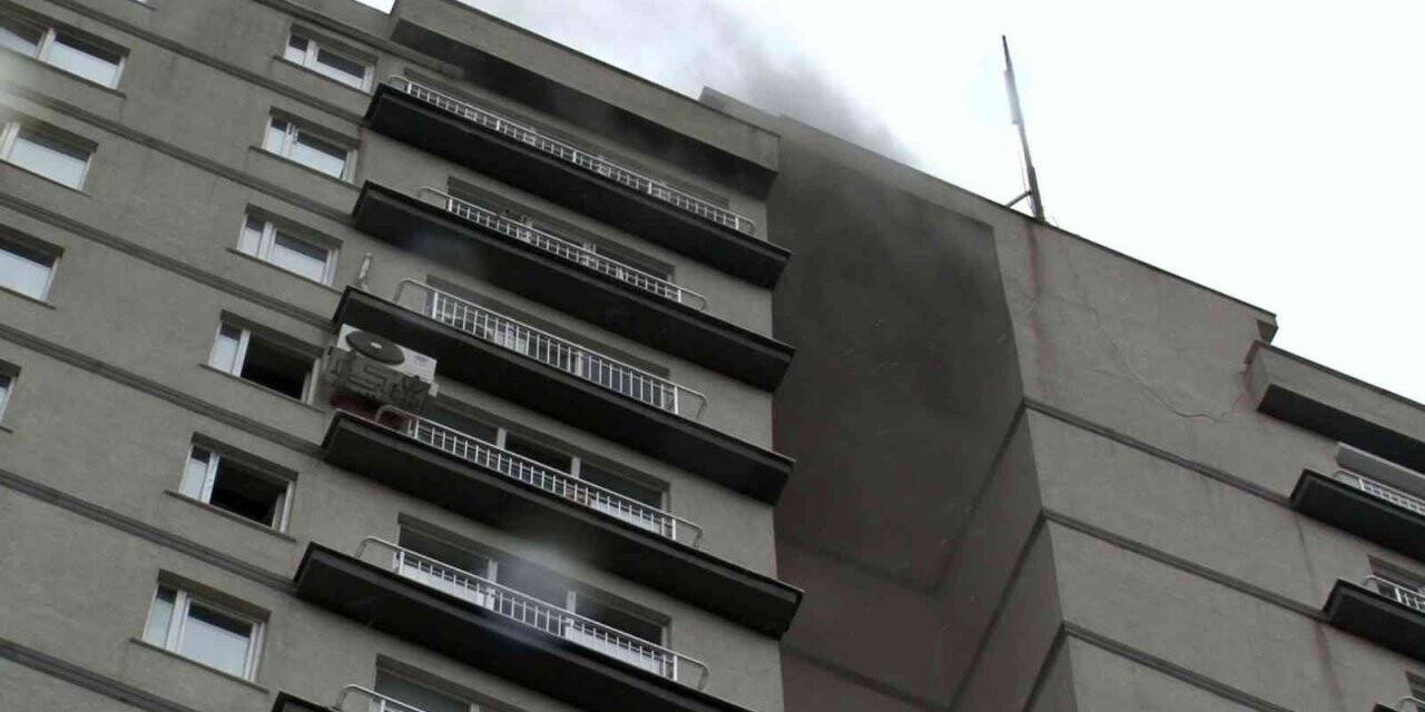 Rezidansta çıkan yangında can pazarı