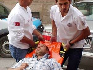 DOĞALGAZ HORTUMUNU KESEREK ÖLMEK İSTEDİ