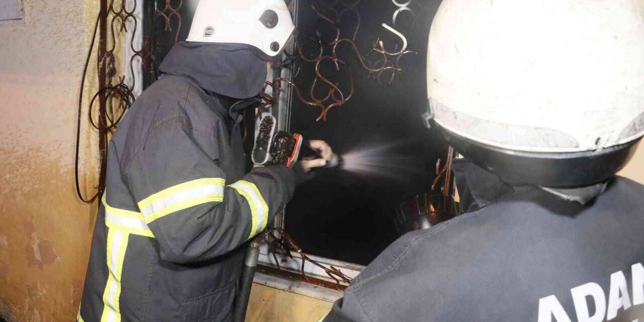 Adana’da elektrikli sobadan yangın çıktı: 1 ağır yaralı