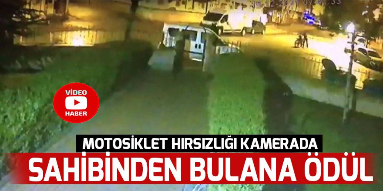 Konya'da motosiklet hırsızlığı güvenlik kamerasında! Bulana sahibinden ödül