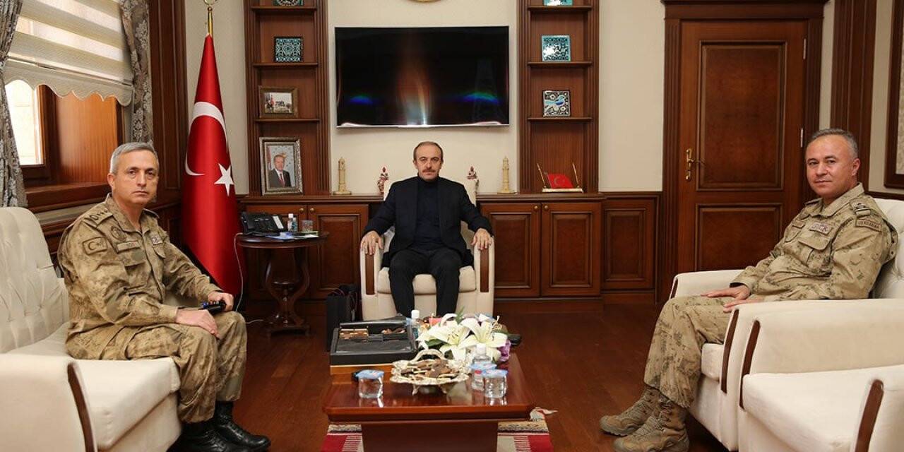 Jandarma Bölge Komutanı Tuğgeneral Köroğlu, Vali Epcim’i ziyaret etti