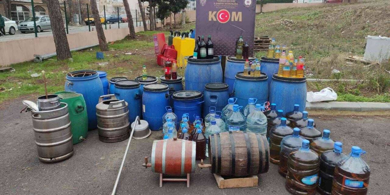 Tekirdağ’da 7 ton sahte içki ele geçirildi: 52 kişi yakalandı