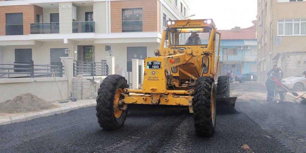 Gaziemir’de 2021 yılında 2 bin 500 ton asfalt serildi