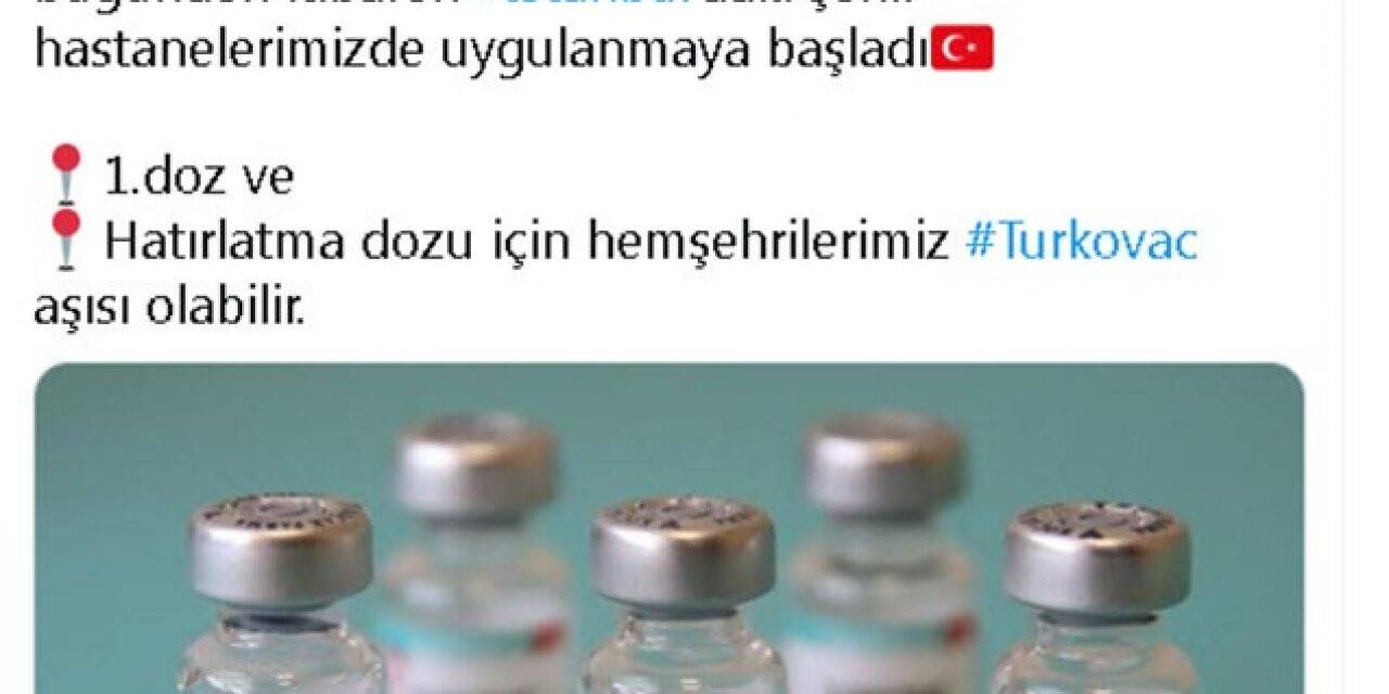 İstanbul Valisi Ali Yerlikaya’dan TURKOVAC paylaşımı