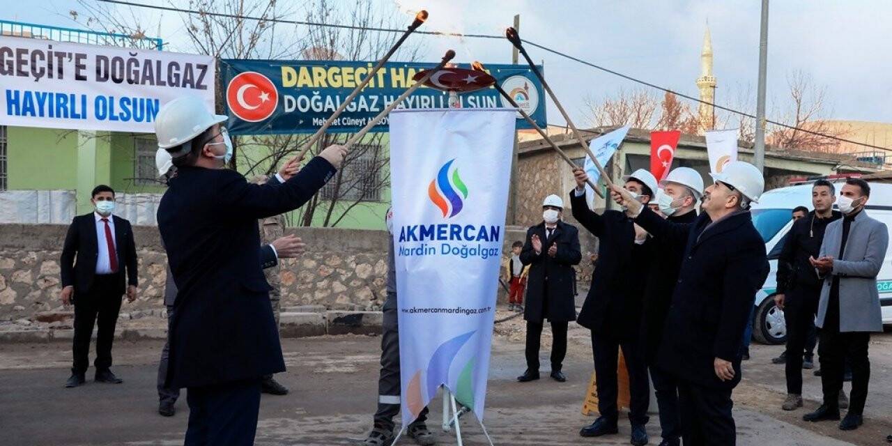 Dargeçit doğalgaza kavuştu