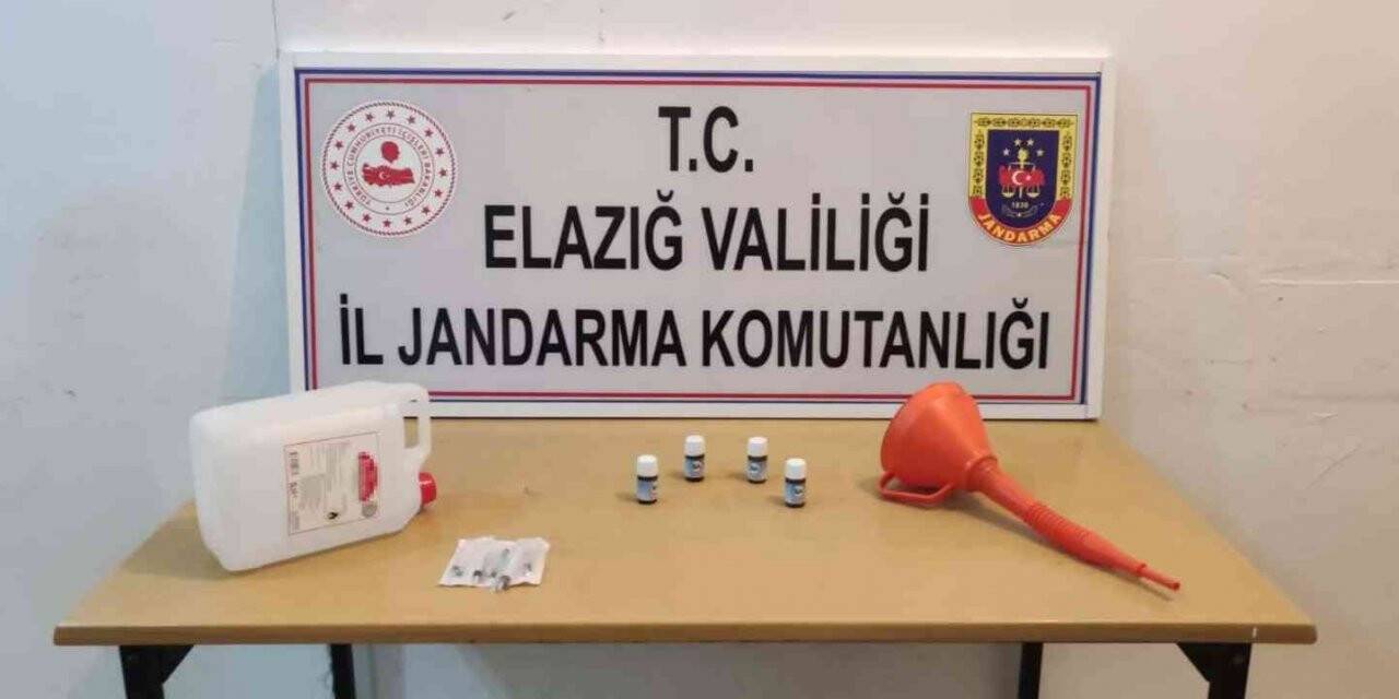 Jandarmadan kaçak içki atölyesi kurulan eve operasyon