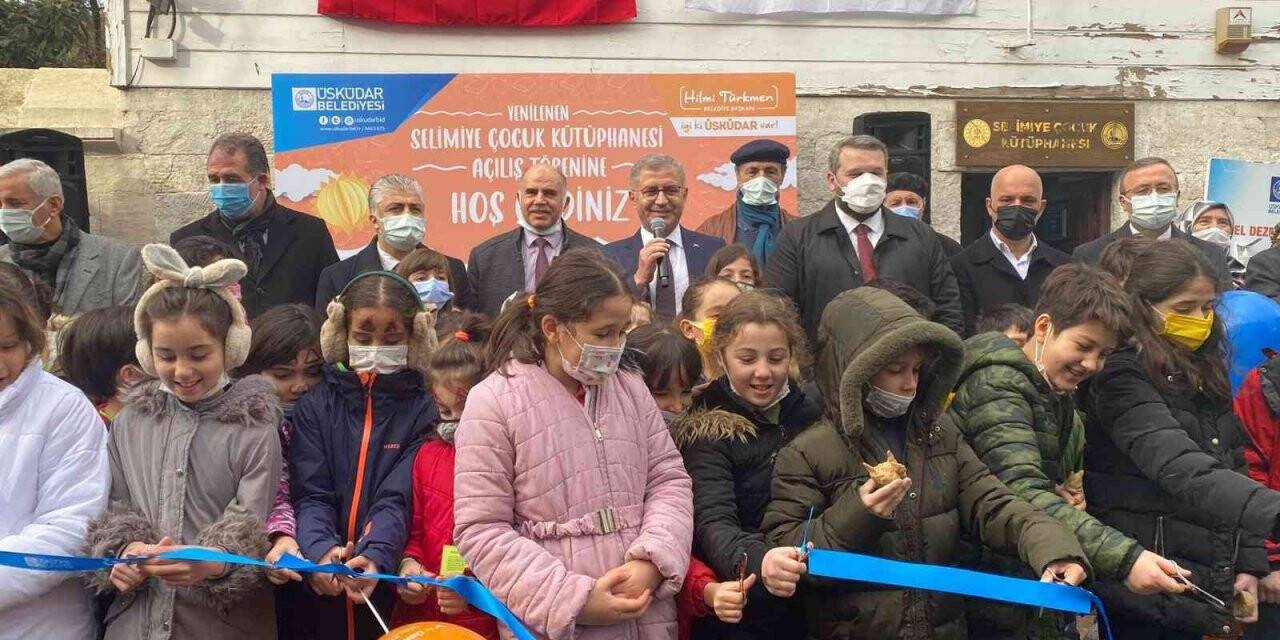 Selimiye Çocuk Kütüphanesi yeni yüzüyle hizmete açıldı