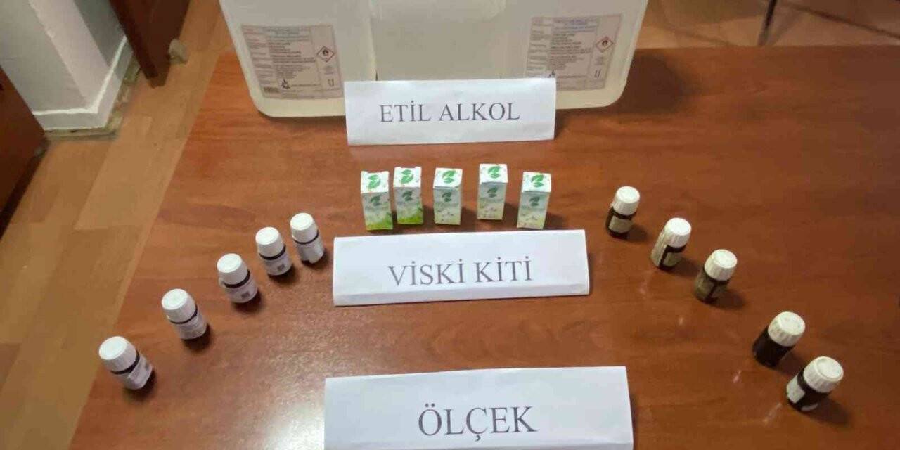 İskilip’te sahte alkol operasyonu