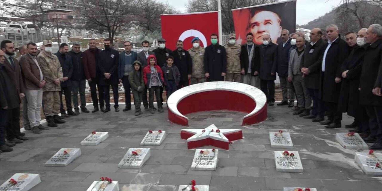 PKK’nın Hamzalı’da katlettiği 23 şehit törenle anıldı