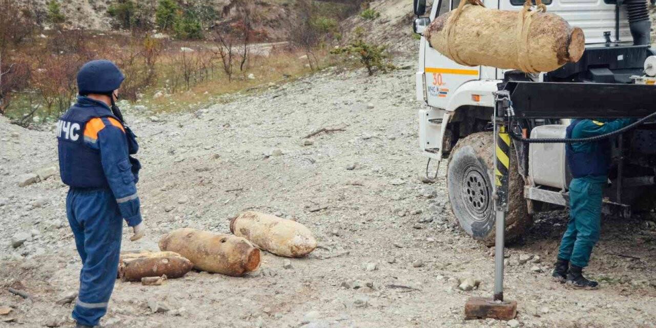 Kırım’da 2. Dünya Savaşı’ndan kalma bombalar patlatıldı