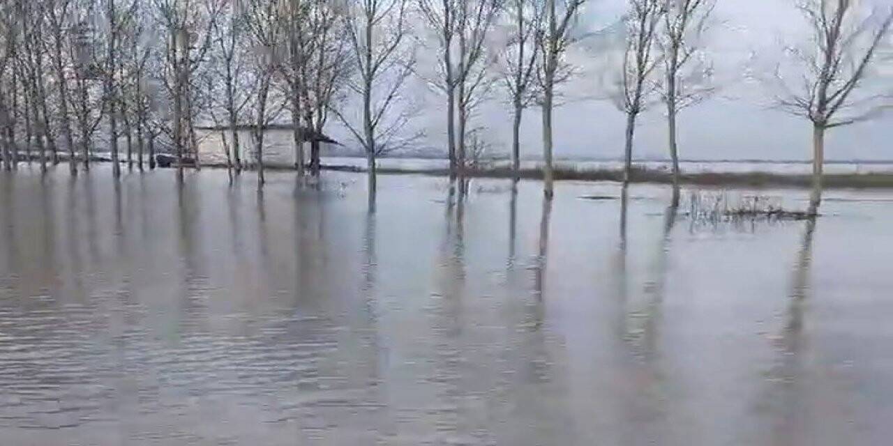 Meriç Nehri’nde taşkın alarmı: Köy halkı kayıkla geziyor