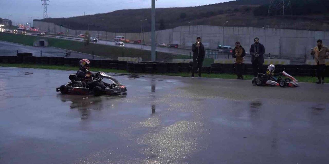Tuzla Karting Pisti’nde yağmur altında müthiş yarış