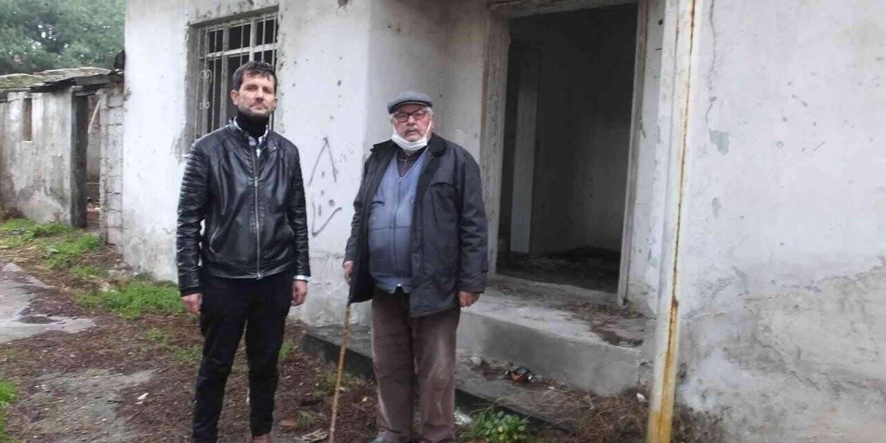 Burhaniye’de kullanılmayan cami lojmanı tinercilerin mekânı oldu