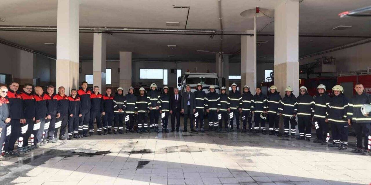 Nevşehir Belediyesi itfaiyesine teşekkür belgesi