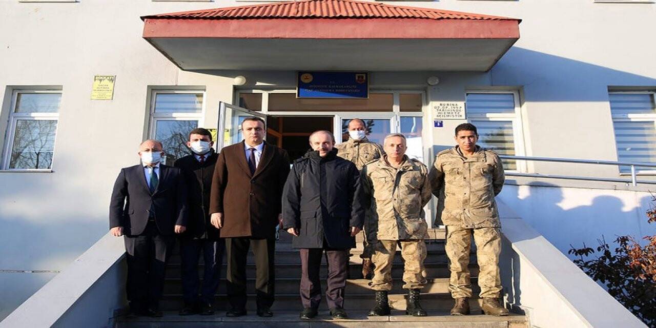 Vali Epcim, Aydıntepe İlçe Jandarma Komutanlığı’nda incelemelerde bulundu