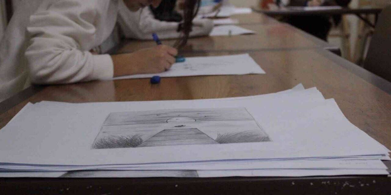 Yurtta resim kursu açıldı
