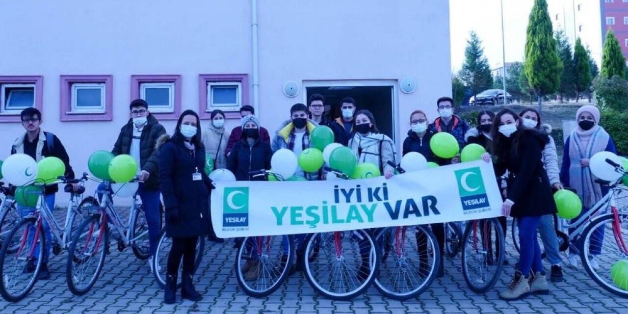 Şeyh Edebali Üniversitesinde bisiklet sürme etkinliği gerçekleştirildi