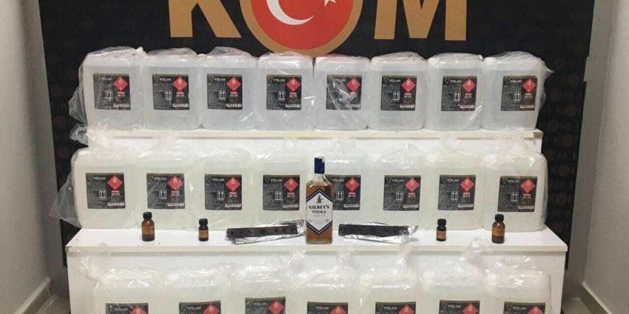 Kırşehir’de 125 litre etil alkol ele geçirildi