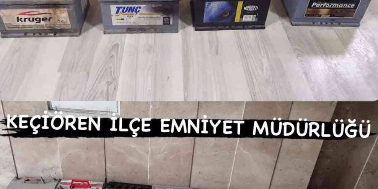 Başkentte akü çetesi çökertildi
