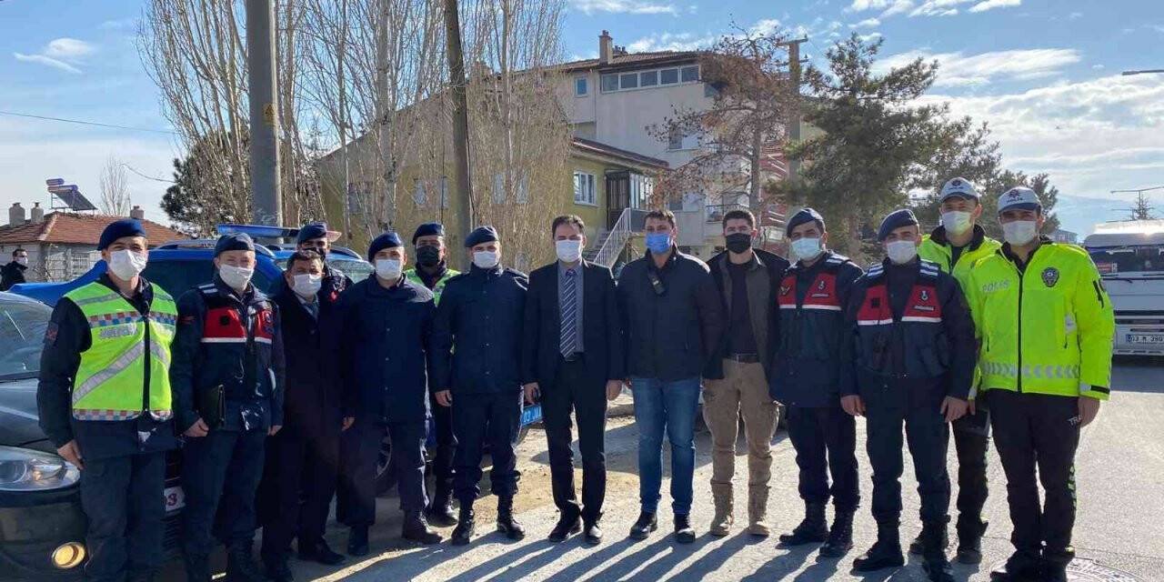 Bolvadin’de yılbaşı denetimleri gündüz saatlerinde başladı