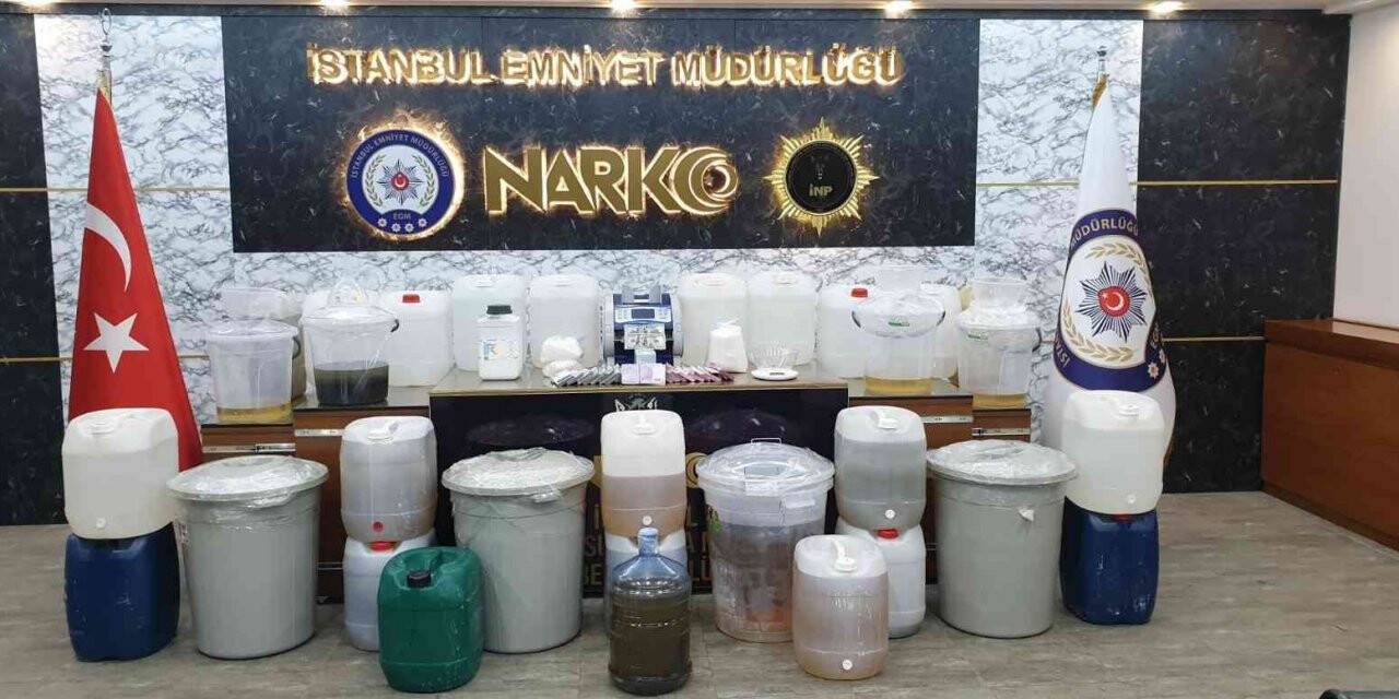 İstanbul’da uyuşturucu operasyonu: Yarım tonun üzerinde metamfetamin ele geçirildi