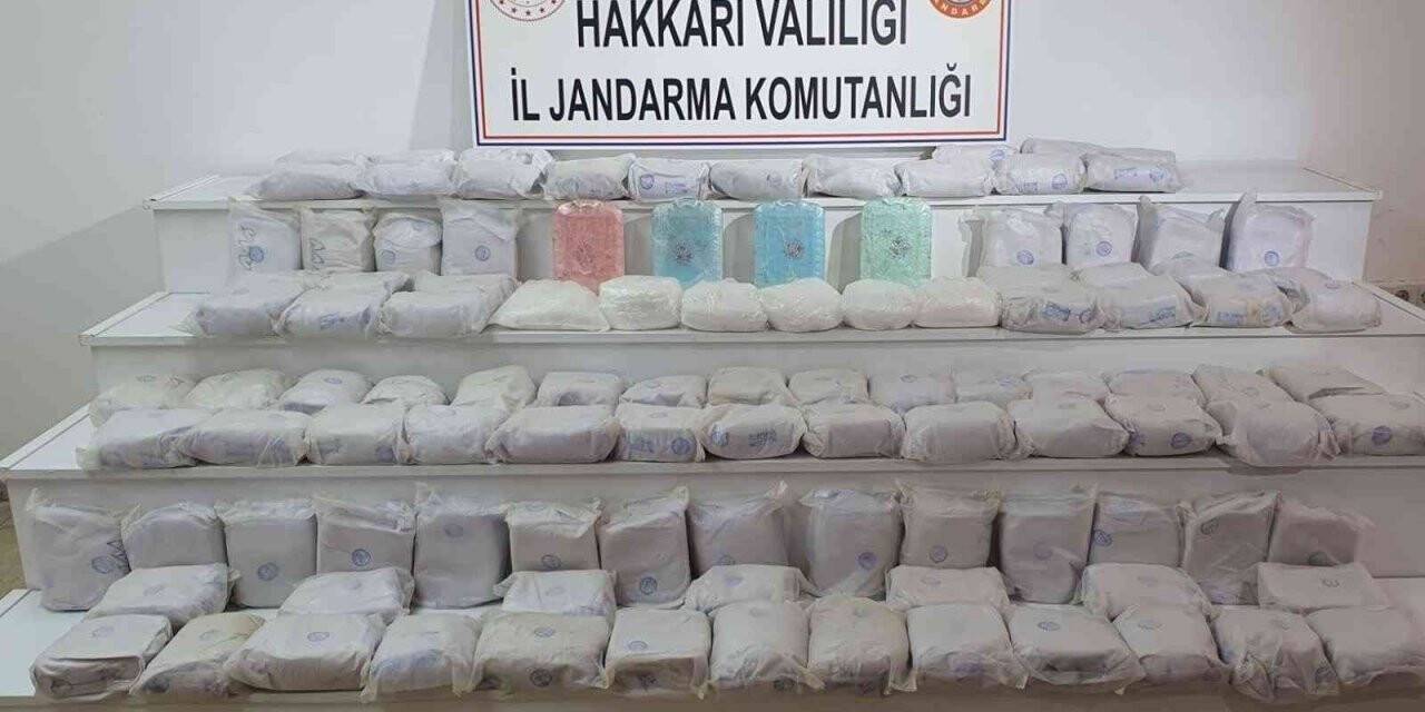 Hakkari’de 103 kilo eroin ele geçirildi