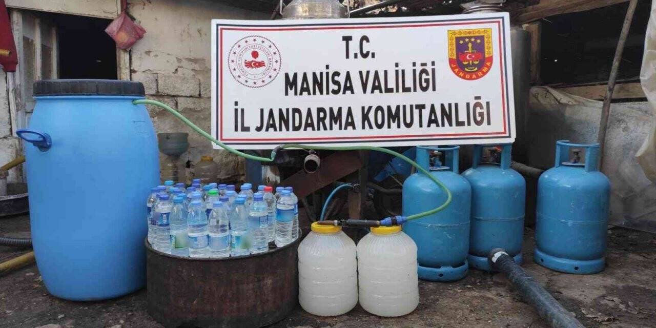 Manisa’da 150 litre sahte rakı ele geçirildi