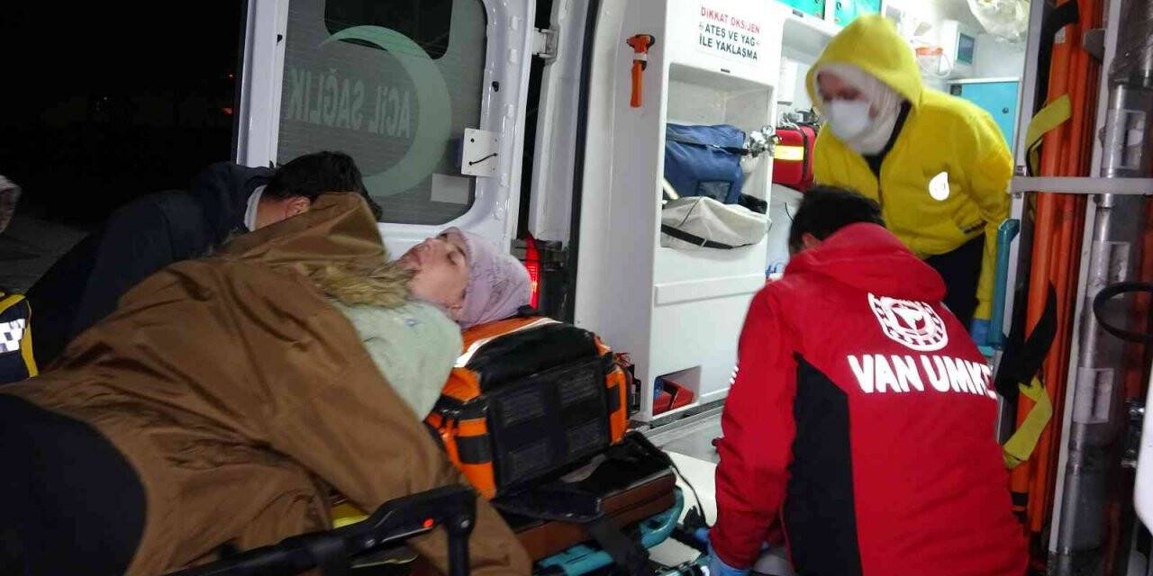 Polis helikopteri hamile kadın için havalandı