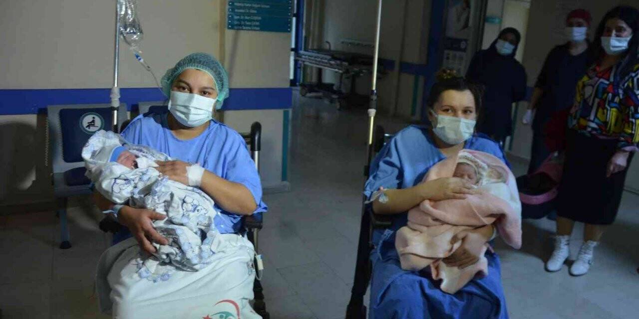 Ordu’da yeni yılın ilk bebekleri Masal Duru ve Yaşar Aras oldu