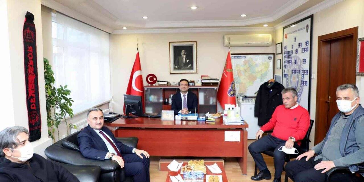 Develi protokolü güvenlik güçlerini ziyaret etti