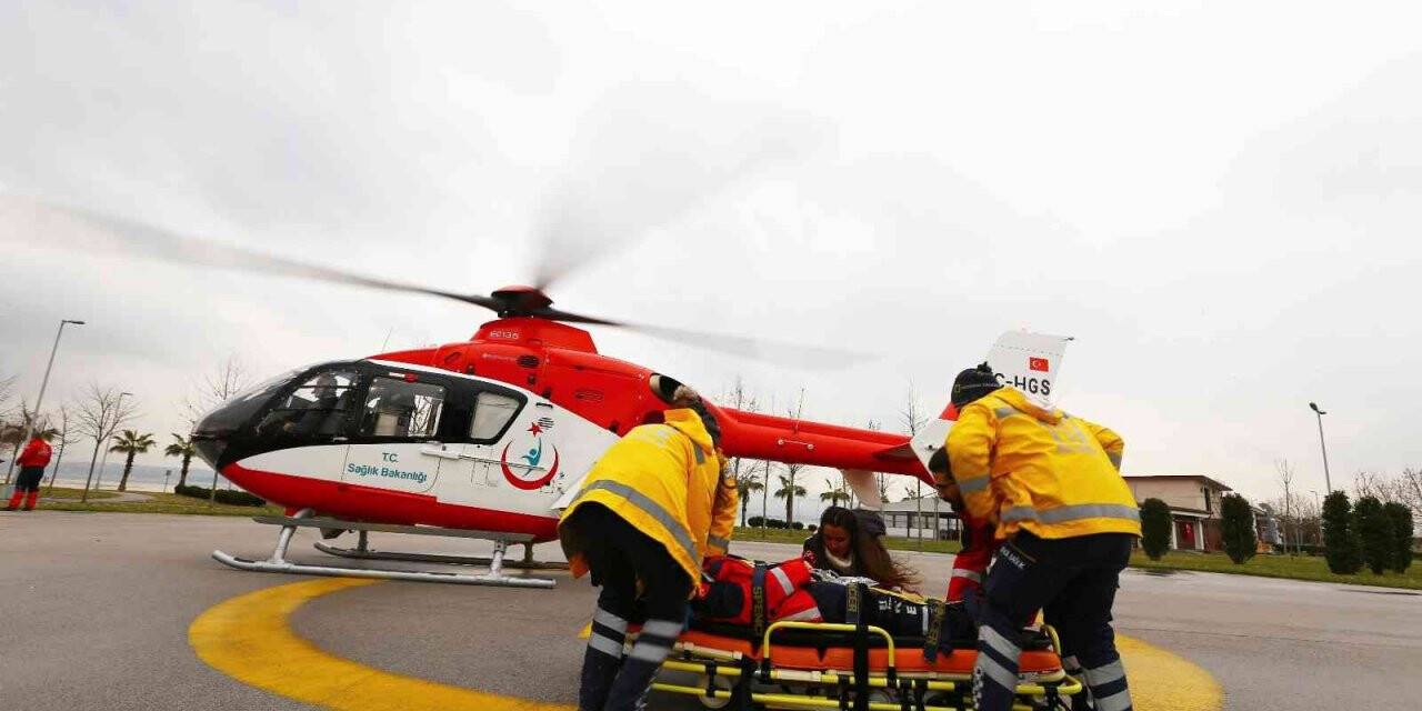 Bir yılda 263 hasta için havalandı