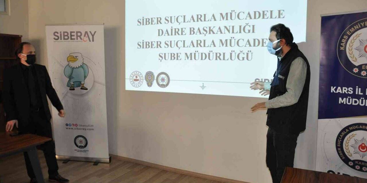 Kars’ta basına siber suçlar anlatıldı