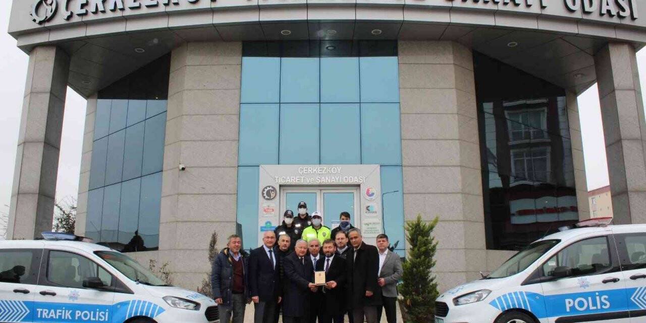 Çerkezköy TSO’dan Polis Teşkilatı’na iki araç tahsisi