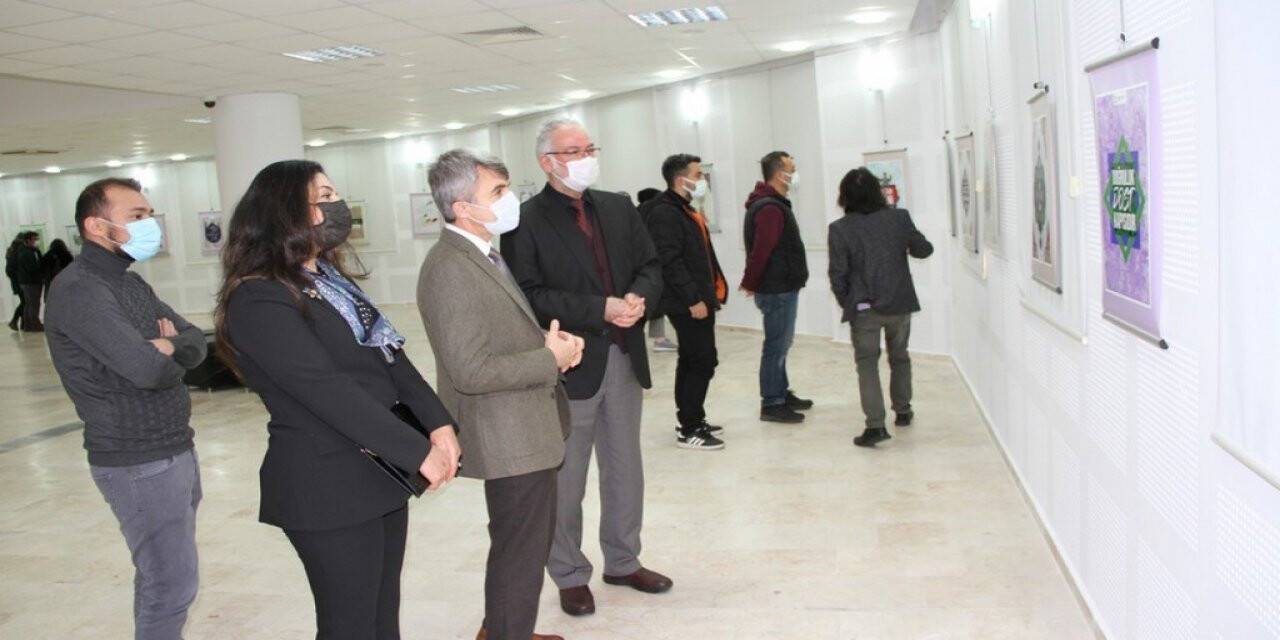 DPÜ GSF’de  “Yunus Emre ve Hacı Bektaş-ı Veli’den Veciz Sözler” konulu sergi