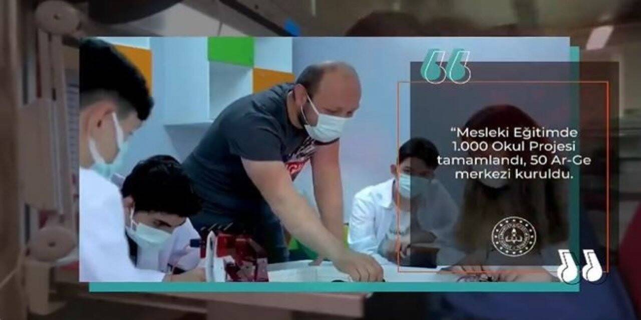 Milli Eğitim Bakanlığı, 2021 yılında gerçekleştirilen çalışmaları anlatan bir video yayınladı