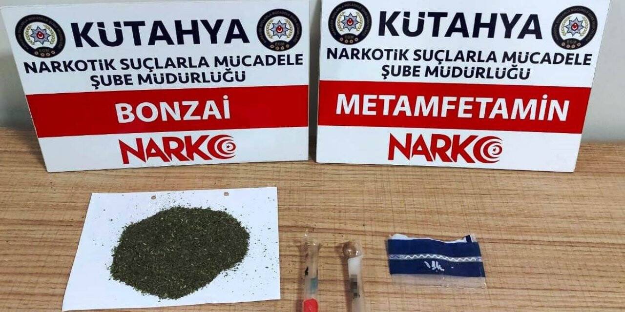 Kütahya’da 5 kişinin üzerinde uyuşturucu ele geçirildi