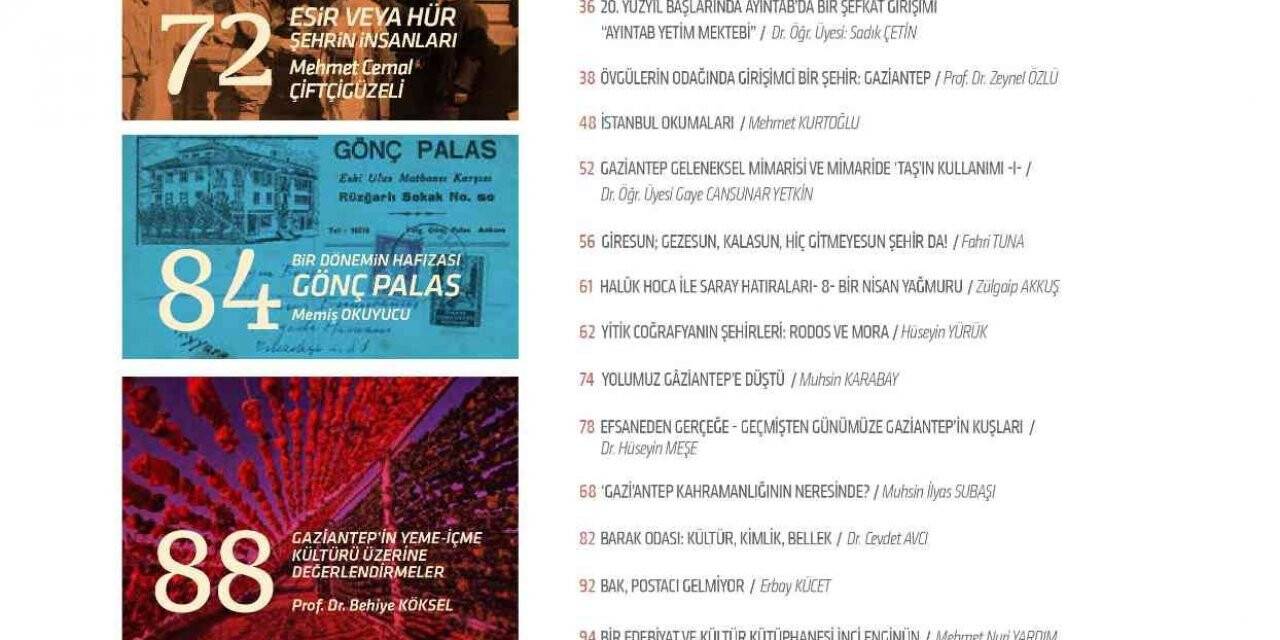 Şehir ve Kültür Dergisi’nin yeni sayısı okuyucuyla buluştu