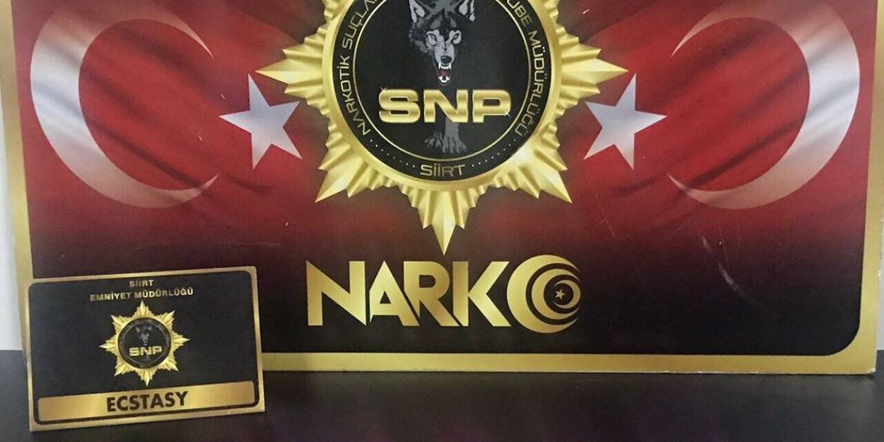 Siirt’te 195 adet uyuşturucu hap ele geçirildi